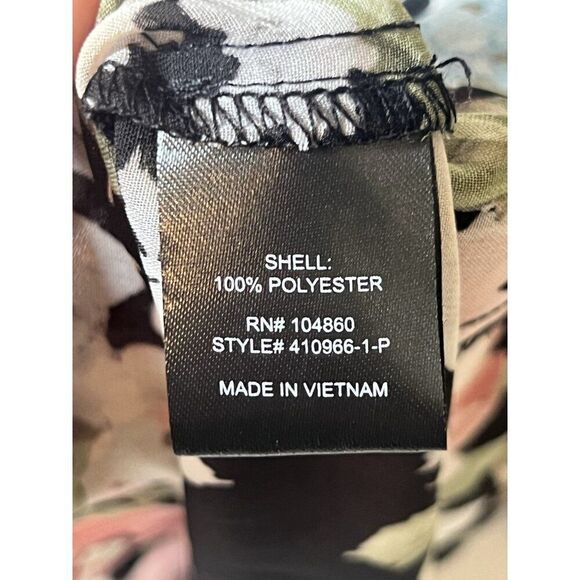 New 3XL Y2K Sheer Top Whimsy Goth Fairy Grunge Dark Floral Long Sleeve 90s. X - Picture 7 of 9